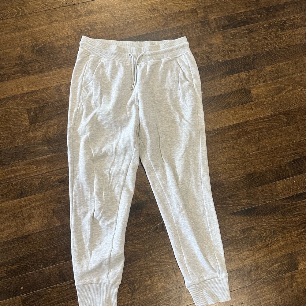 90 Degree By Reflex Light Gray Sweatpants Joggers Medium